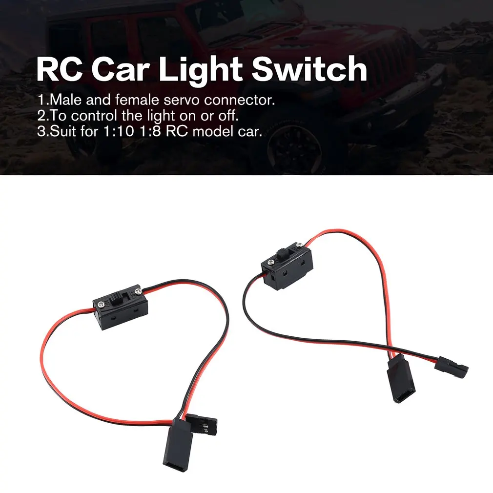 2pcs LED Light Control Power Switch for Traxxas HSP Redcat RC4WD Tamiya Axial SCX10 D90 HPI RC Model Car | Игрушки и хобби