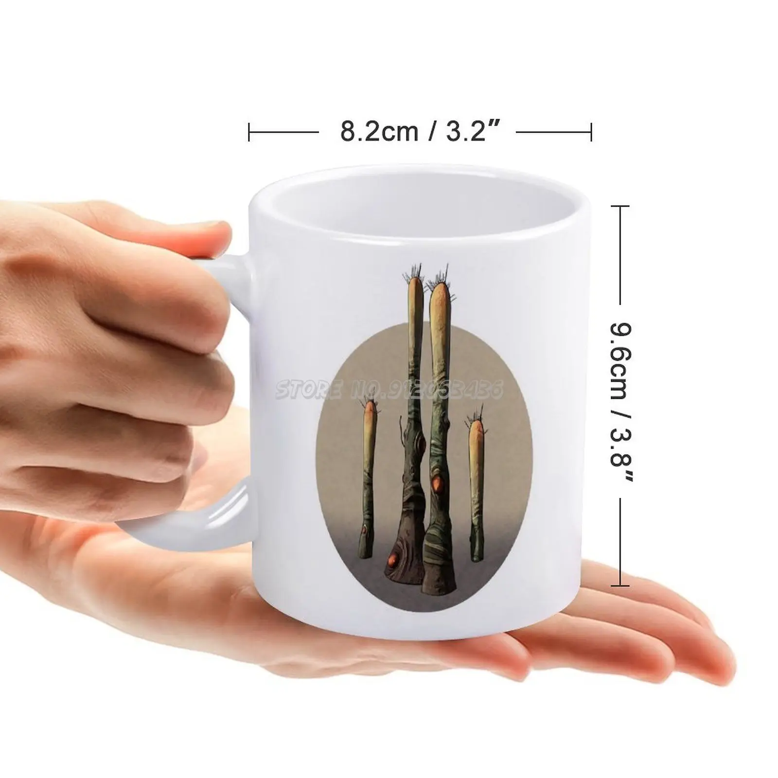 Цветочные кофейные кружки керамические персонализированные 11 унций белая