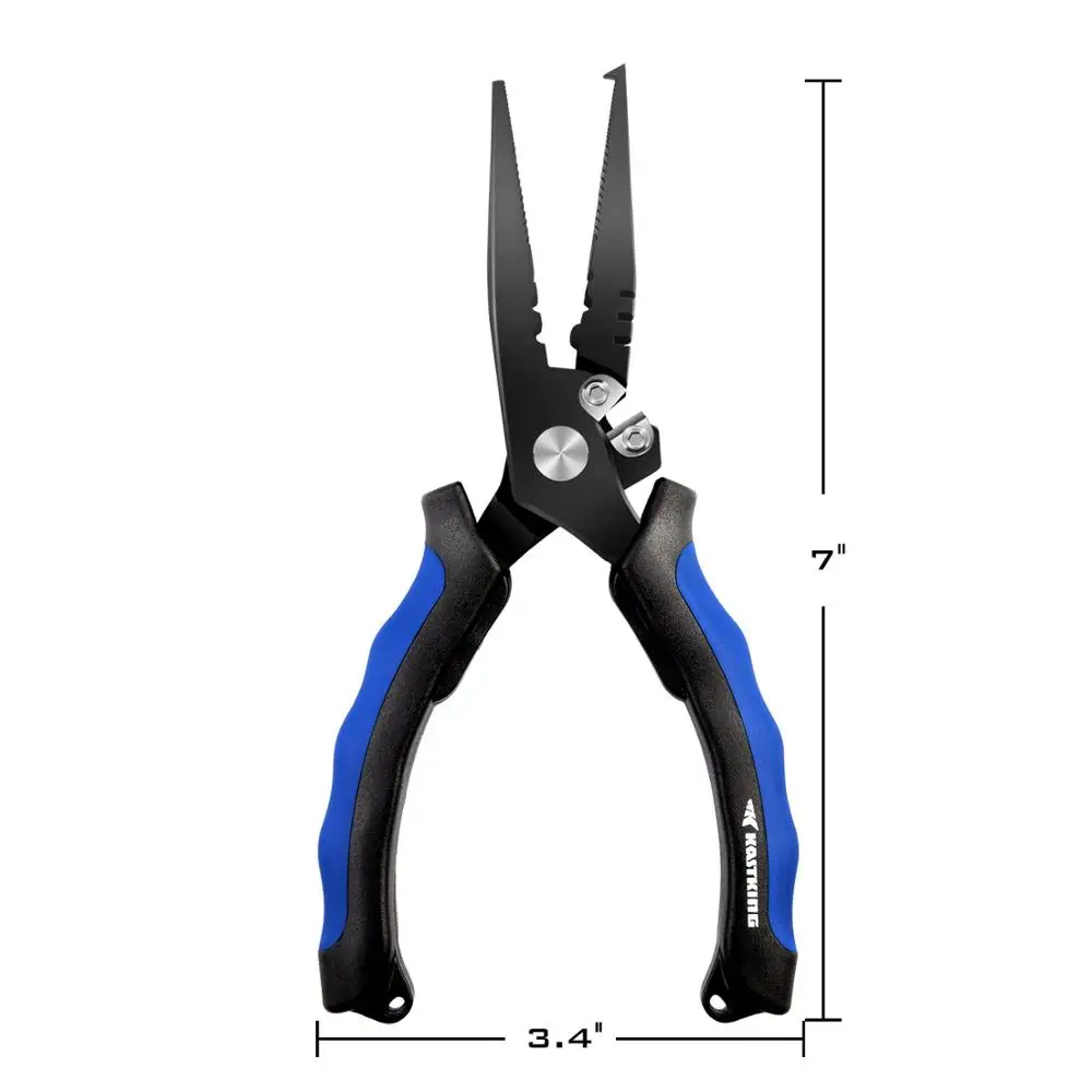Split Ring Nose KastKing интимидатор рыболовные плоскогубцы кусачки для резки крючков оплетки щипцы для удаления крючка рыболовные снасти ПВХ ручка - Цвет: Split Ring Nose