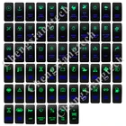 12 В 20A  24 В 10A вверх зеленый и вниз синий светодиодный светильник для автомобиля лодки вклвыкл клавишный переключатель 5Pin SPST защита цепи для Carling