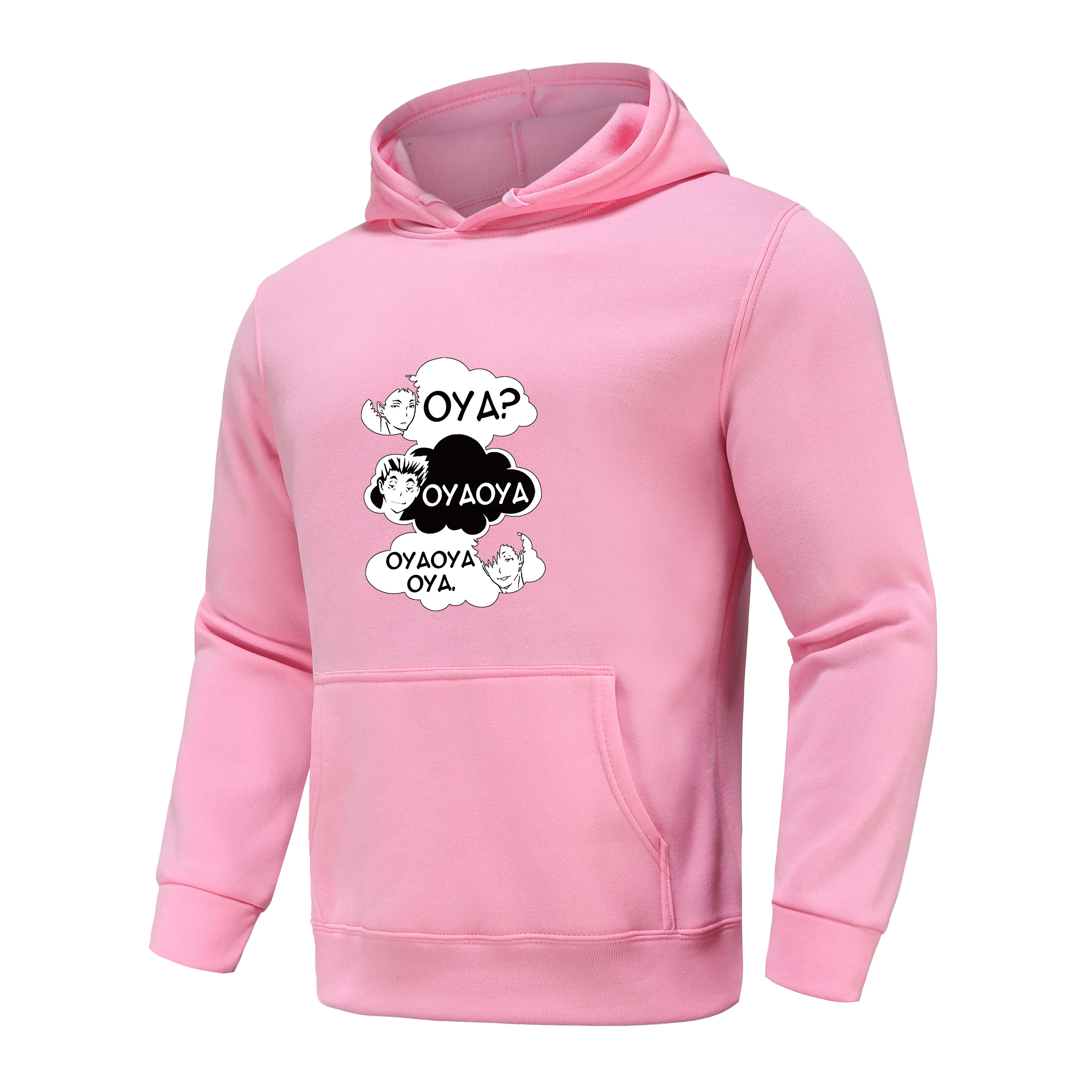

2021 Oya Oya Oya Spring Autumn Mens Basic Casual Sweater Mens Solid Color Printing Oversized Hoodie Sweatshirt Streetwear Hoodie