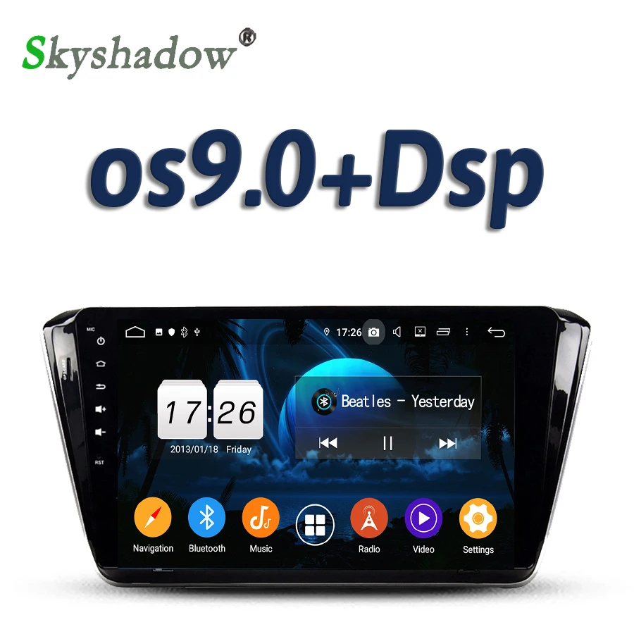 DSP IPS Android 10 2 ГБ + 16 Гб 4 ядра автомобильный DVD плеер GPS управление рулем RDS радио wifi