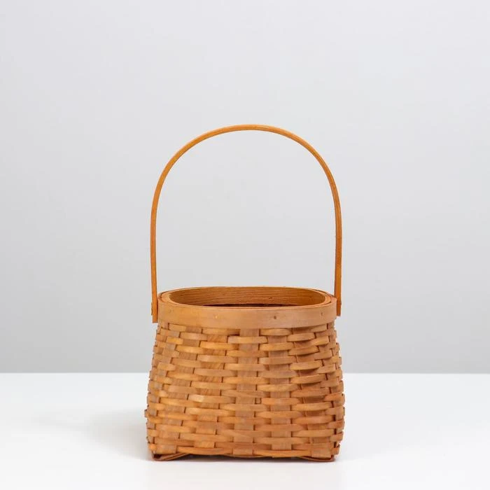 Корзина плетеная (секвойя) 17 5x15x11 5/23 5 см 1 шт. коричневый 5697720 | Дом и сад