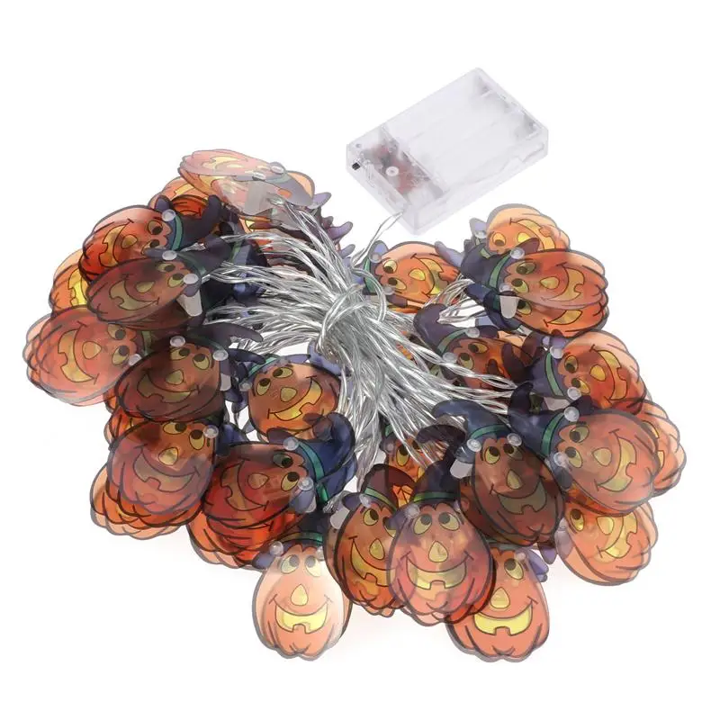 1 шт. гирлянда для Хэллоуина 6 м в форме тыквы фиолетовая шляпа Декор огни балкона