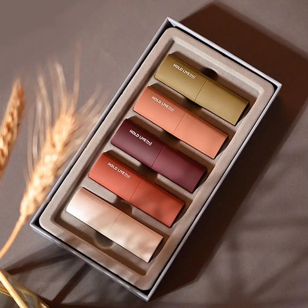 Pumpkin Lipstick Cream Cat Shape Long Lasting Waterproof 5 Colors Batom Matte Nude For Perfect Look Beauty Women Girls |