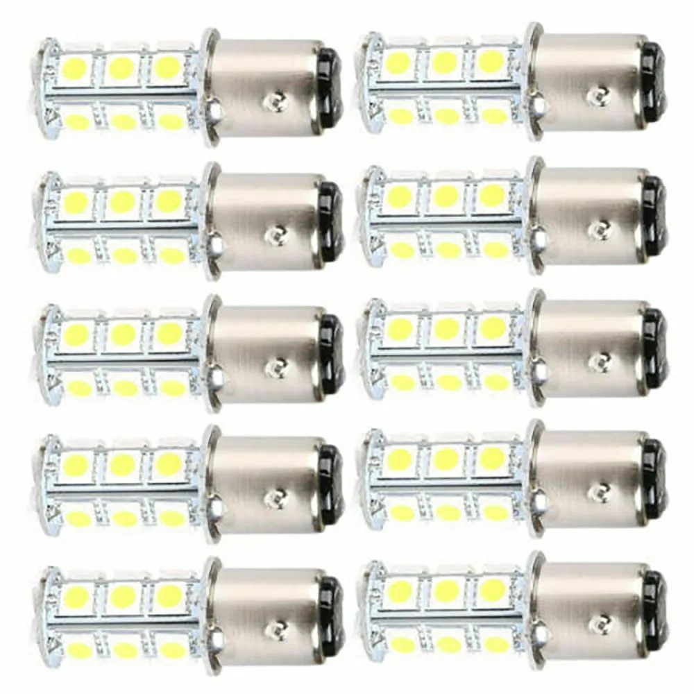 

12V LED Light Bulb 18-SMD 5050 Parking Side Marker Super White T25/S25