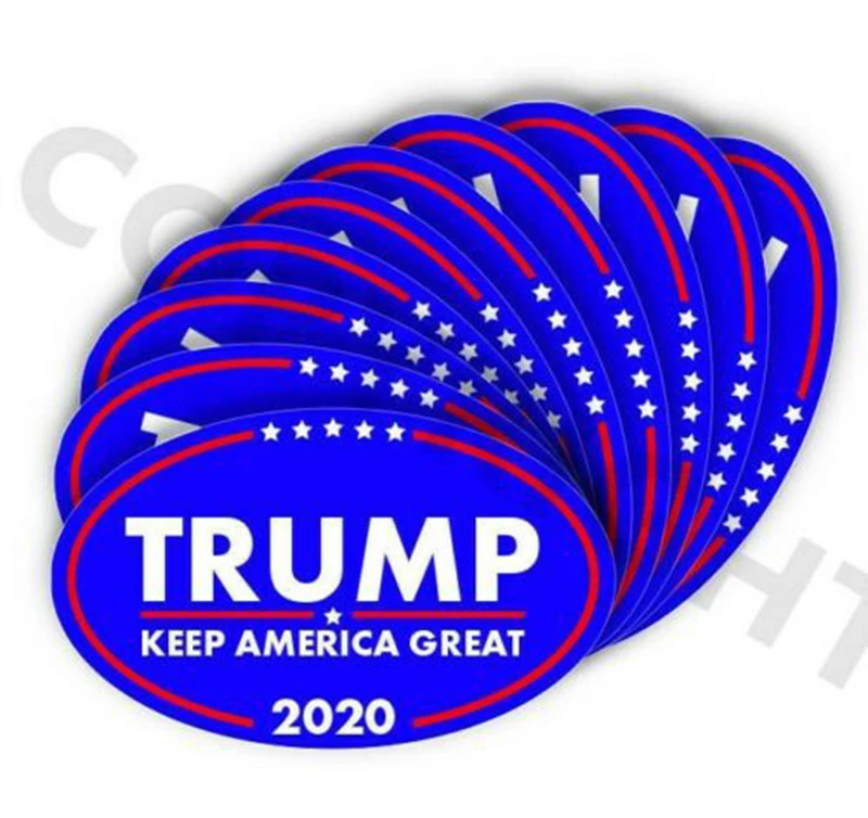 10шт./упак. Дональд Трамп съемная наклейка для президента 2020 на бампер с надписью