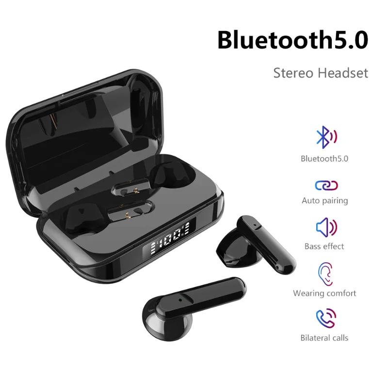 

3500 мАч зарядным устройством Шум-шумоподовляющие беспроводное гарнитура bluetooth стерео спортивные Водонепроницаемый гарнитуры С микрофоном