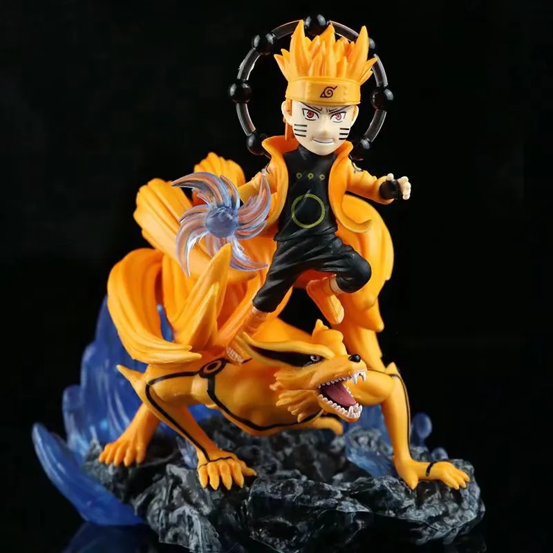 

14CM Naruto Anime Character Uzumaki Six Way Fairy Doll Model Q Version Action Humanoid Color Boxed Toys Children Christmas Gifts