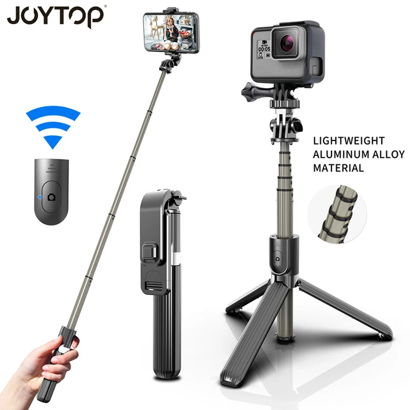 Новый алюминиевый сплав Bluetooth селфи палка складные штативы и моноподы