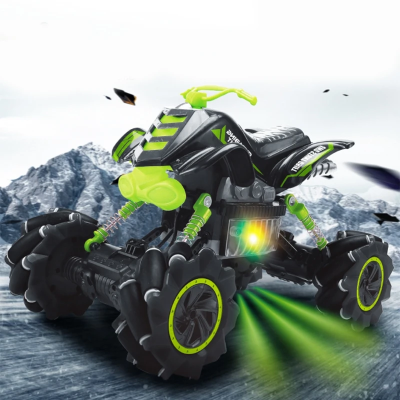 

2.4G watch potential induction remote control four-wheel stunt off-road vehicle with fewer children's toys and long-lasting L4MC
