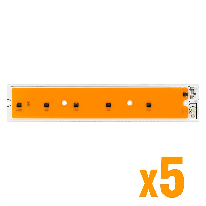 5 шт./лот LED 50 Вт COB шарик AC 220 В полный спектр холодный белый завод чипы для фойе Сад