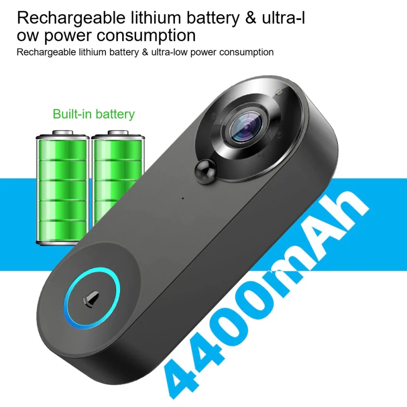 

Звонок дверной Tuya Wi-Fi 1080P с подсветкой