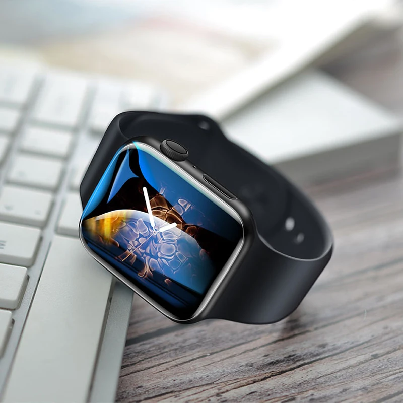 Полноэкранная Защитная пленка для apple watch 5/4/3 44 мм 40 42 38 нано жидкое УФ закаленное