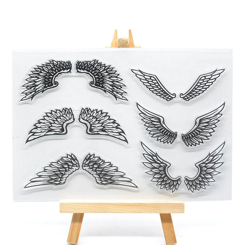 

Wings Clear Stamp for Card Making Decoration and Scrampbooking Happy birthday Clear stamp