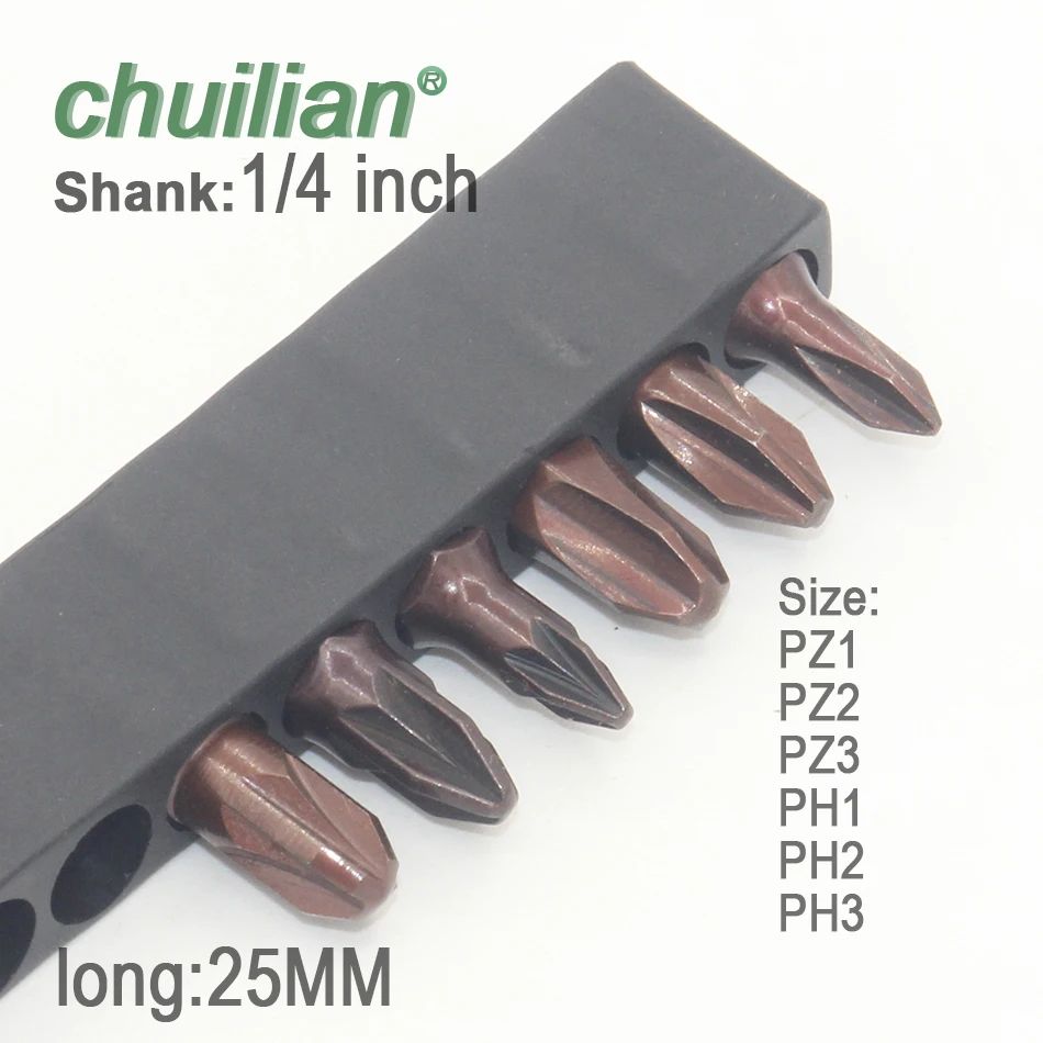 1/4 дюймовые шестигранные PH Phillips головка отвертки инструменты с фокусным