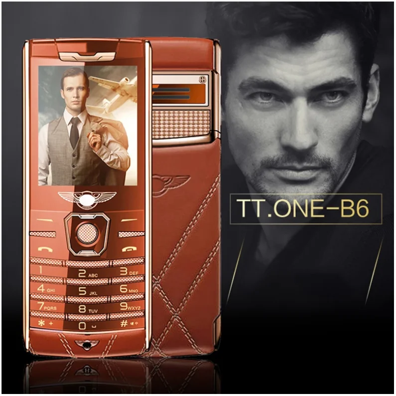 

B6 bar luxury mobile phone metal body Bluetooth MP3 FM High-end keyboard phone