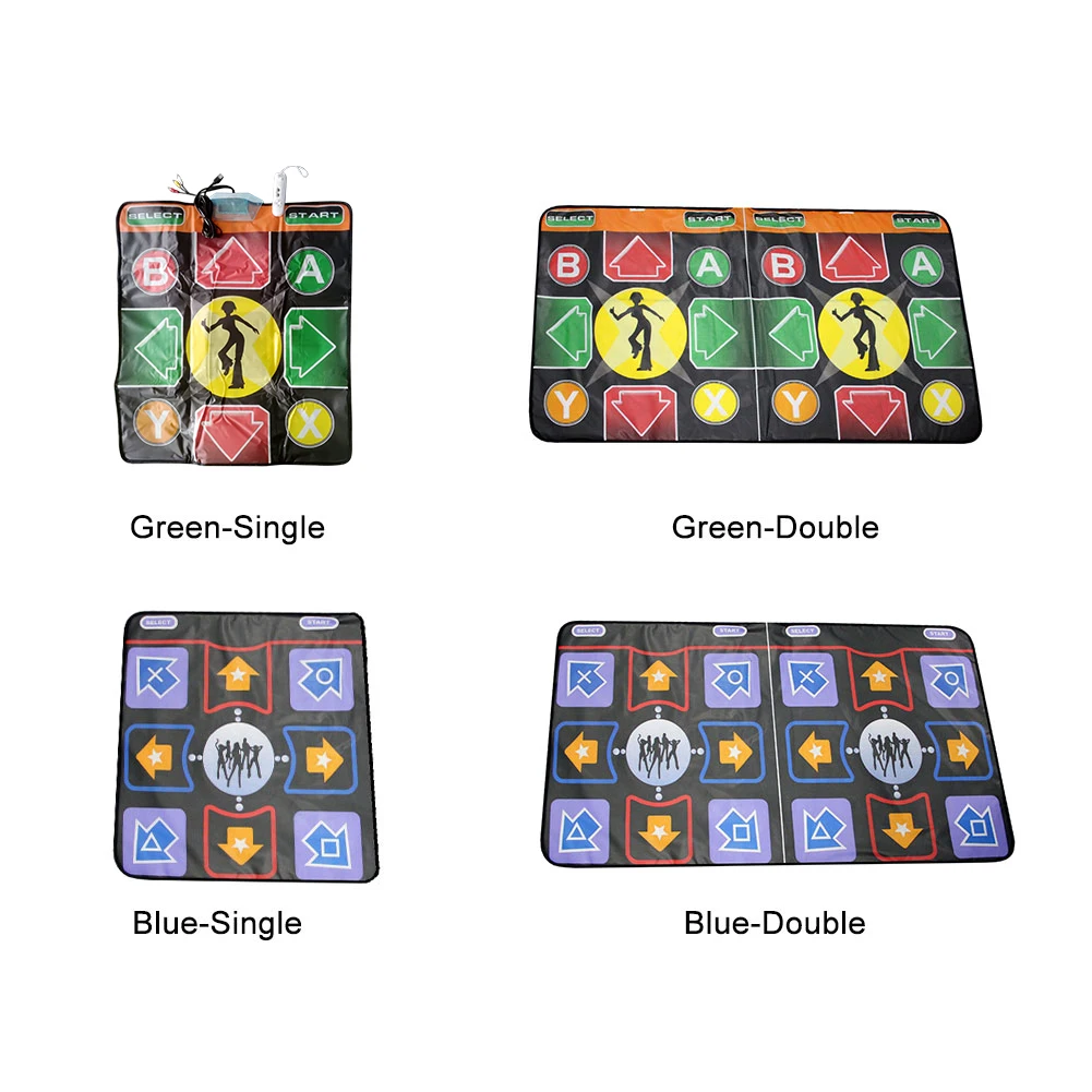 

Games Accessories PC TV Non Slip Dancing Blanket For Kids Adults High Sensitivity Wired USB Port Dance Mat Pad Gift Green Double