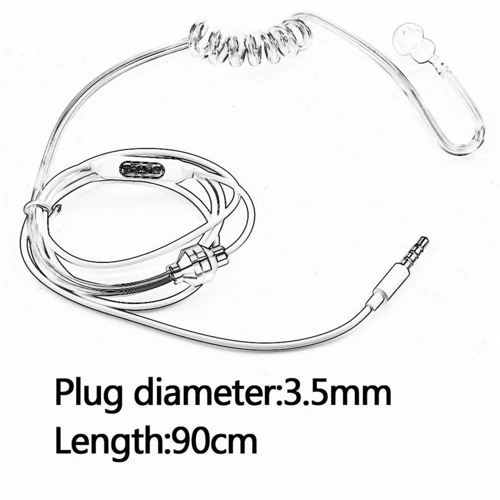 Professional Hot New Single Stereo Secret Service Air Tube 3.5mm Anti Radiation Mobile Phone Earphone With Pipe KY-011 | Электроника