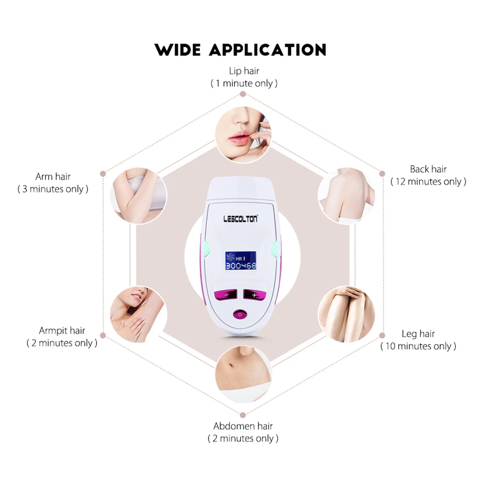 Lescolton IPL Электрический лазерный эпилятор для волос, эпилятор, постоянный Фотоэпилятор, устройство для удаления волос, лазерный Домашний Светильник, импульсы для женщин