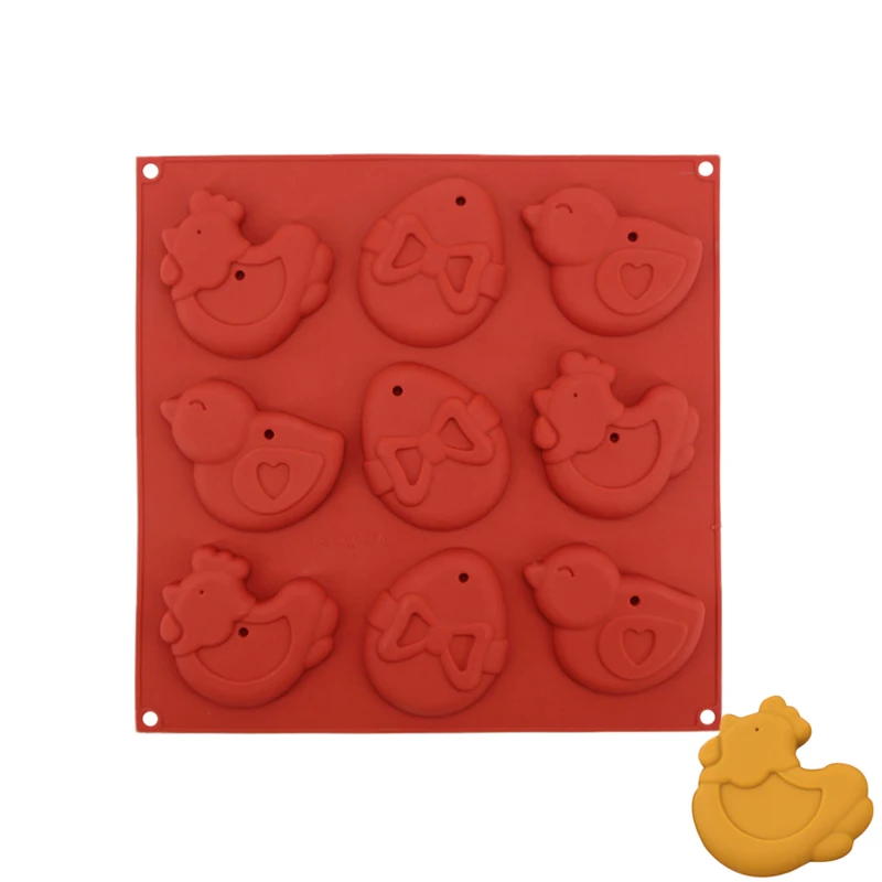 Силиконовый цыпленок пасхальное яйцо торт Конфеты Шоколад инструмент для