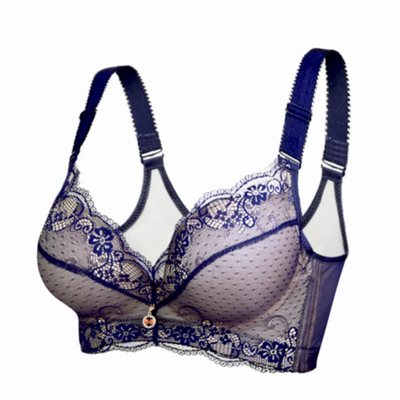 

Superior Quality Push Up Padded Bras for Women Lace Plus Size Bra Add Two Cup Underwire Brassiere A B C D Cup Extra Large