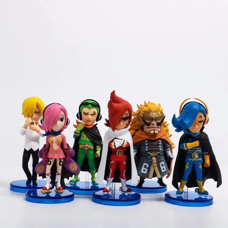 Цельная фигурка Luffy Solon Choba Germa 66 Vinsmoke семейная модель 6 шт./компл. 8 см