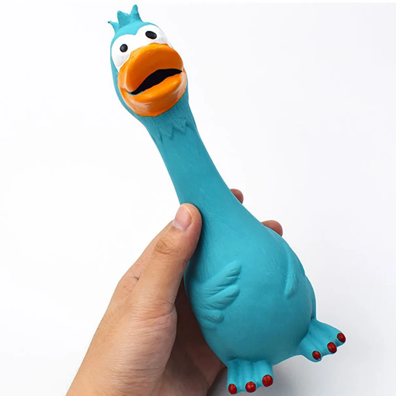 1 шт. игрушки Кричащие для собаки Смешные животные резиновые курицы и утки