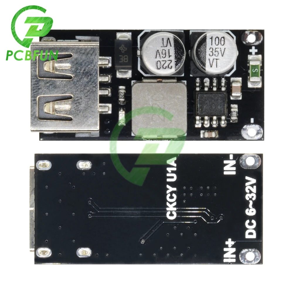 USB QC3.0 QC2.0 DC-DC понижающий преобразователь зарядки модуль 6V-32V 9V 12V 24V постоянного