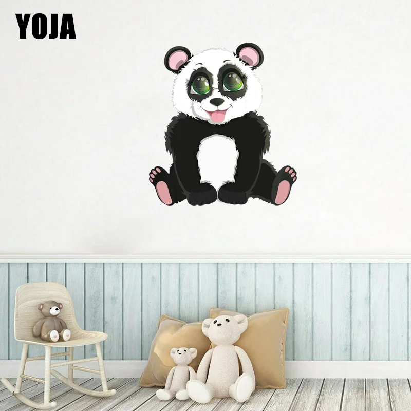 

YOJA 50 × 55 см милой улыбкой панда детская комната стены стикеры Настенные мультфильм наклейка для домашнего декора 8WS0067