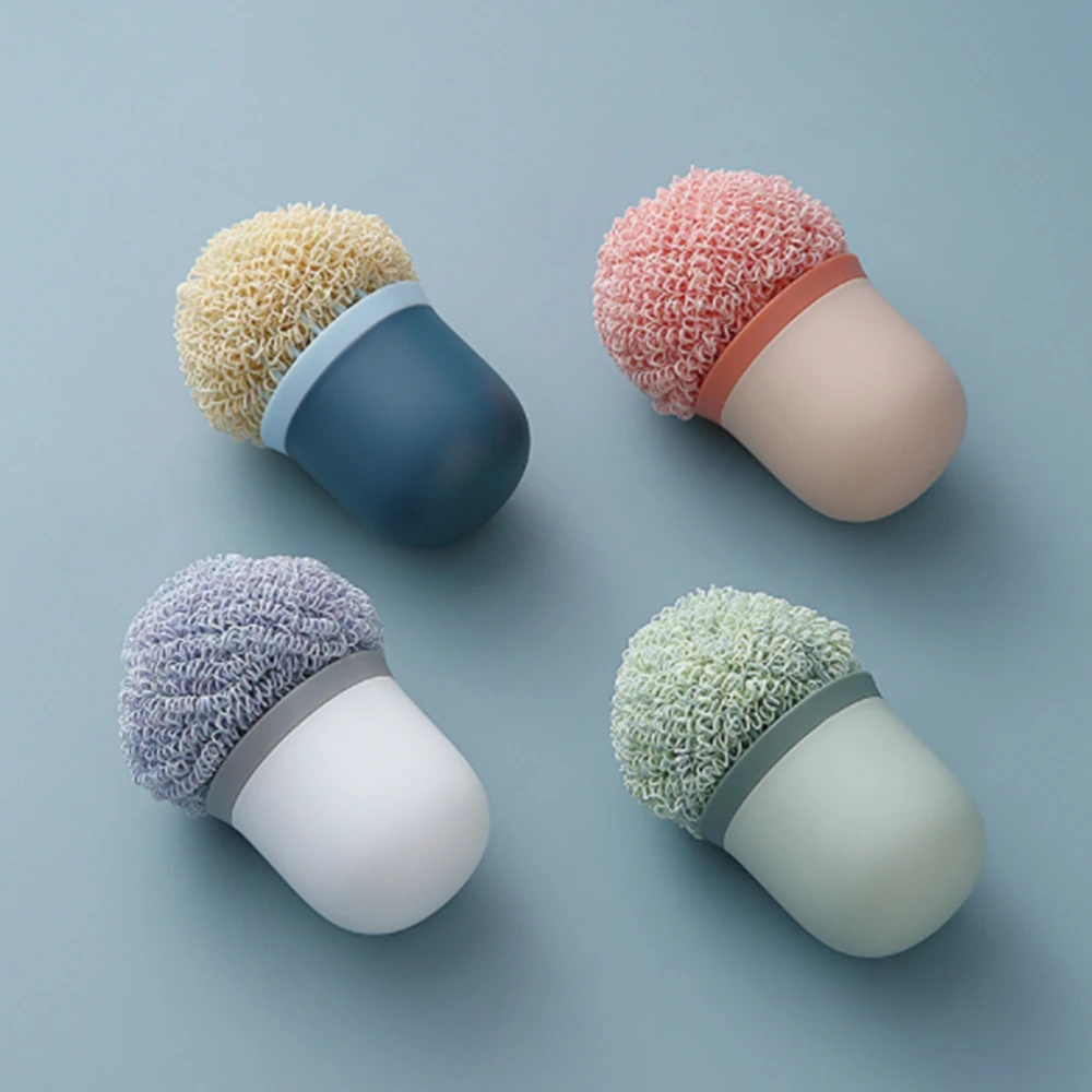 

Kitchen with Handle Washing Pot Brush Kitchen Cleaning Brush Decontamination Cleaning Ball Pot Brush Kitchen Cleaning Brush