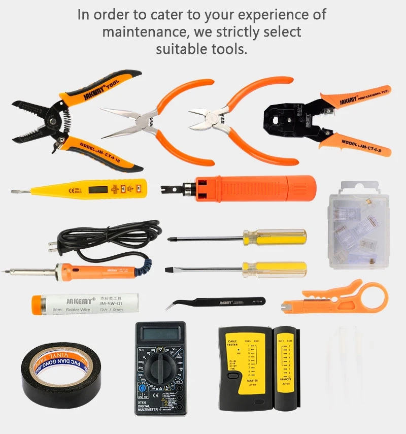 JAKEMY JM-P15,, электрическая сетевая отвертка, набор инструментов для ремонта DIY, электрический набор инструментов, набор паяльников