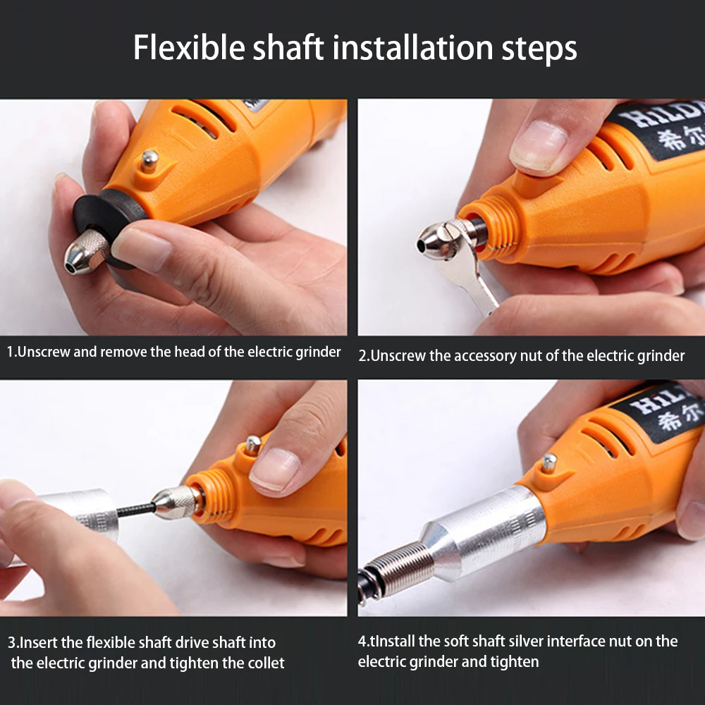 

Electric Rotary Grinder Thread Small Flexible Shaft Rotary Grinder Tool Flexible Shaft Rotary Tool Accessories