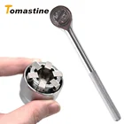 Гаечный ключ с храповым механизмом 38 дюйма, Универсальный Регулируемый торцевой ключ 10-19 мм, многофункциональная втулка