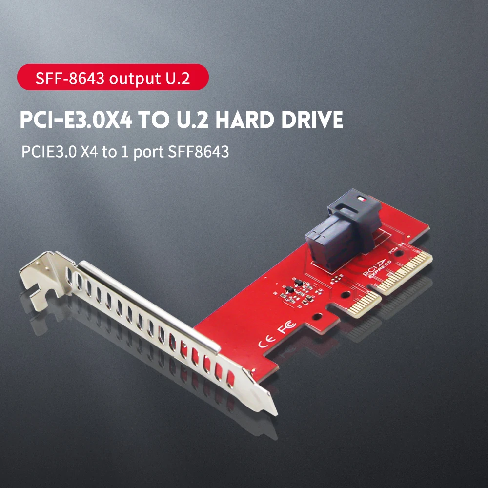 Переходник PCIe 3 0 X8 на 2 порта U.2 двойной M.2 NVMe Ssd Pci e карта преобразователя U2 адаптер