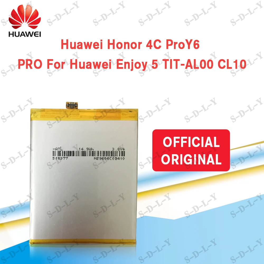 Оригинальный аккумулятор для телефона Huawei HB526379EBC Y6 Pro Enjoy 5 HONOR 4c pro TIT L01 TL00 CL00 CL10 4000