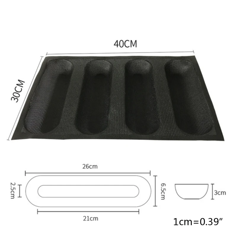 

Rectangle Silicone Fiberglass 4 Waves Tray Hot Dog Flexible Reusable Forms Shapes Non Stick Perforated Cooking Bakers