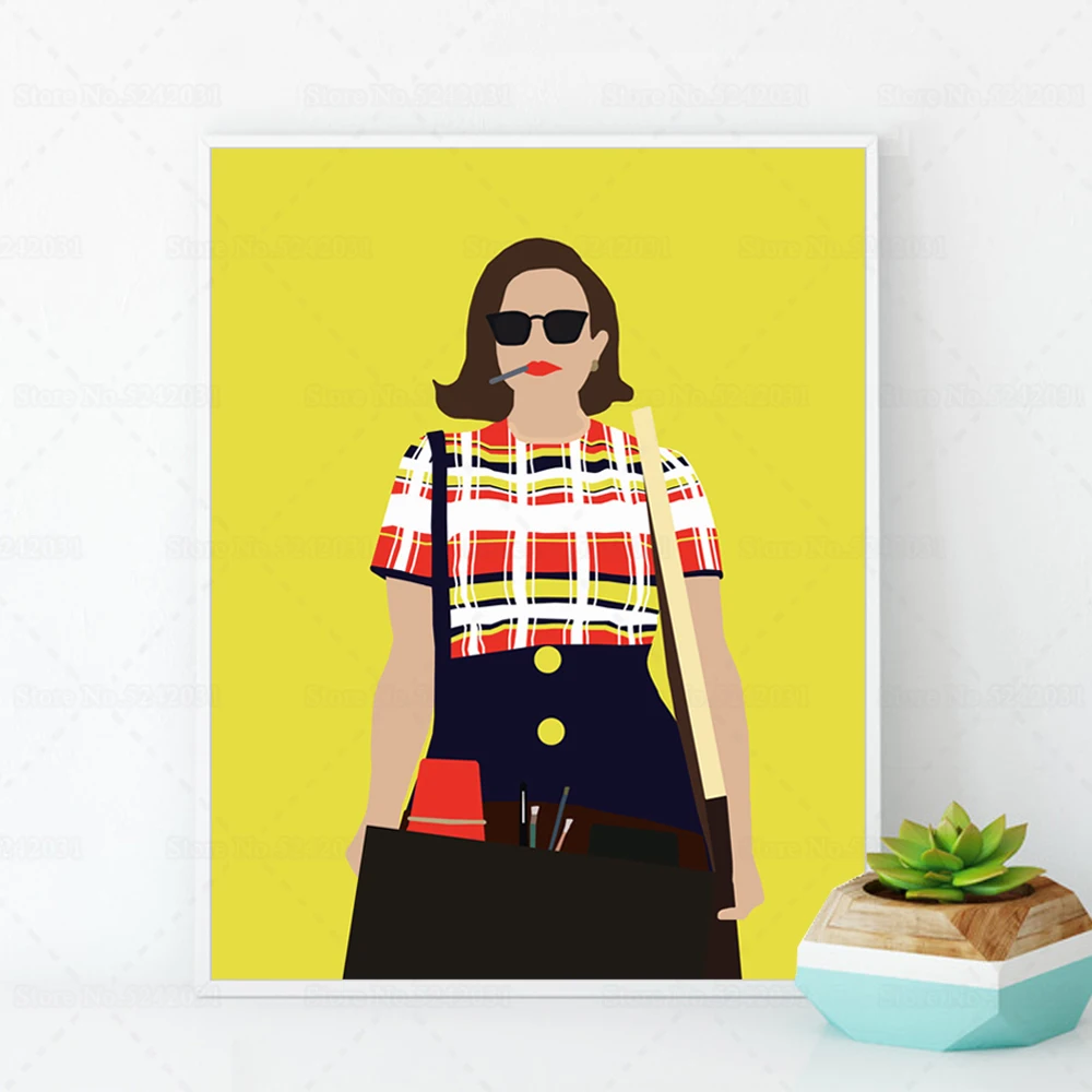 Плакаты с надписью &quotбезумные люди&quot Пегги Олсон ТВ сериал Картина на холсте