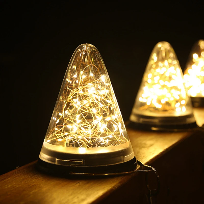 

Solar Power Outdoor LED ABS Cone Lantern Adjustable Waterproof IP65 Hanging Shining Tree Light Garden Yard Decoration Lamp