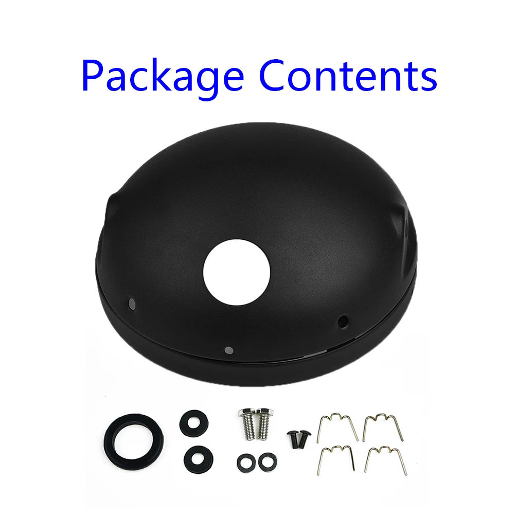 7 дюймовый стальной матовый черный светодиодный чехол для маяка мотоцикла фары