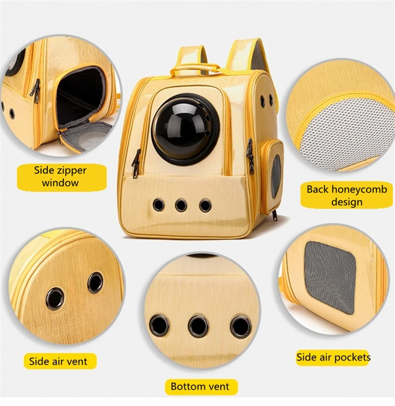 

New Fashionable Lightweight Breathable Dogs And Cats Small Pet Portable Space Capsule Backpack