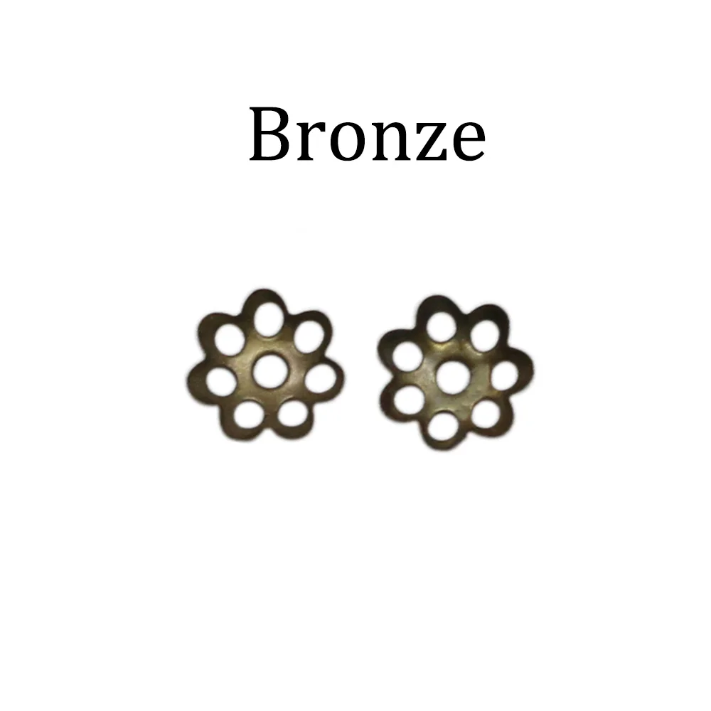 100-600pcs/Lot Flower Torus Shape Alloy Beads Caps Loose Spacer Bead Charms Necklace Bracelets For DIY Jewelry Making - купить по