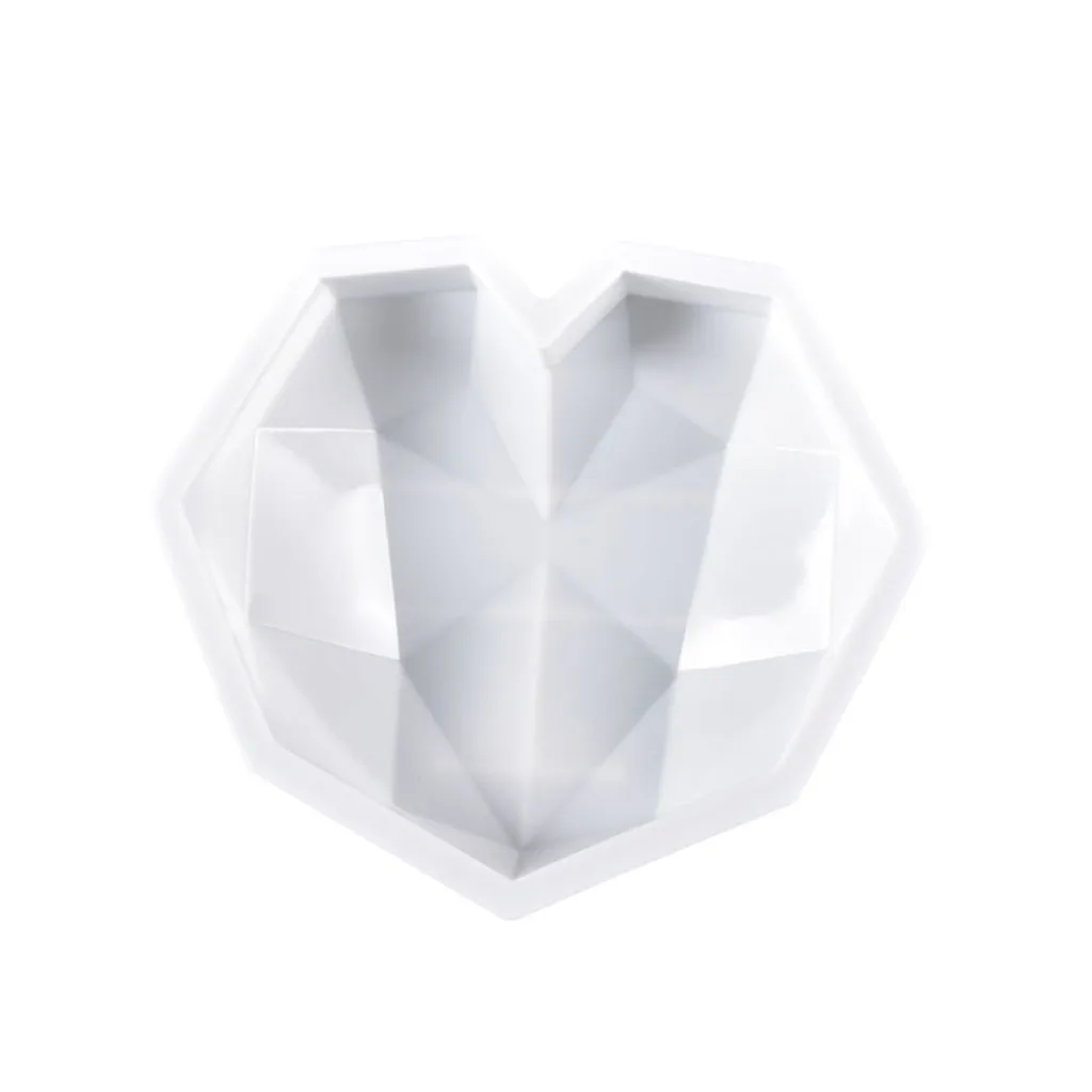 

Chocolate Cake Tin Silicone Heart Shaped Dessert Mould Mousses Cheesecake DIY