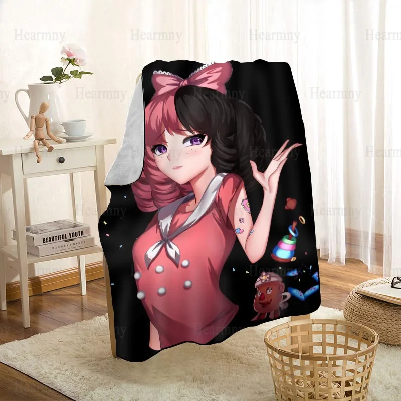 melanie martinez blanket personalized blanket on for the sofabedcar portable 3d blanket for kid home textile fabric 0409 free global shipping