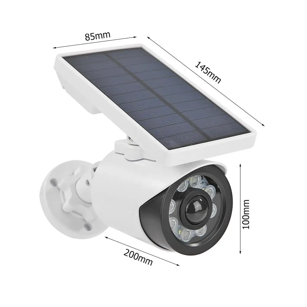 

Fake Dummy Camera Outdoor Waterproof Home Camera Solar Power Simulation Camera With LED light Security Surveillance