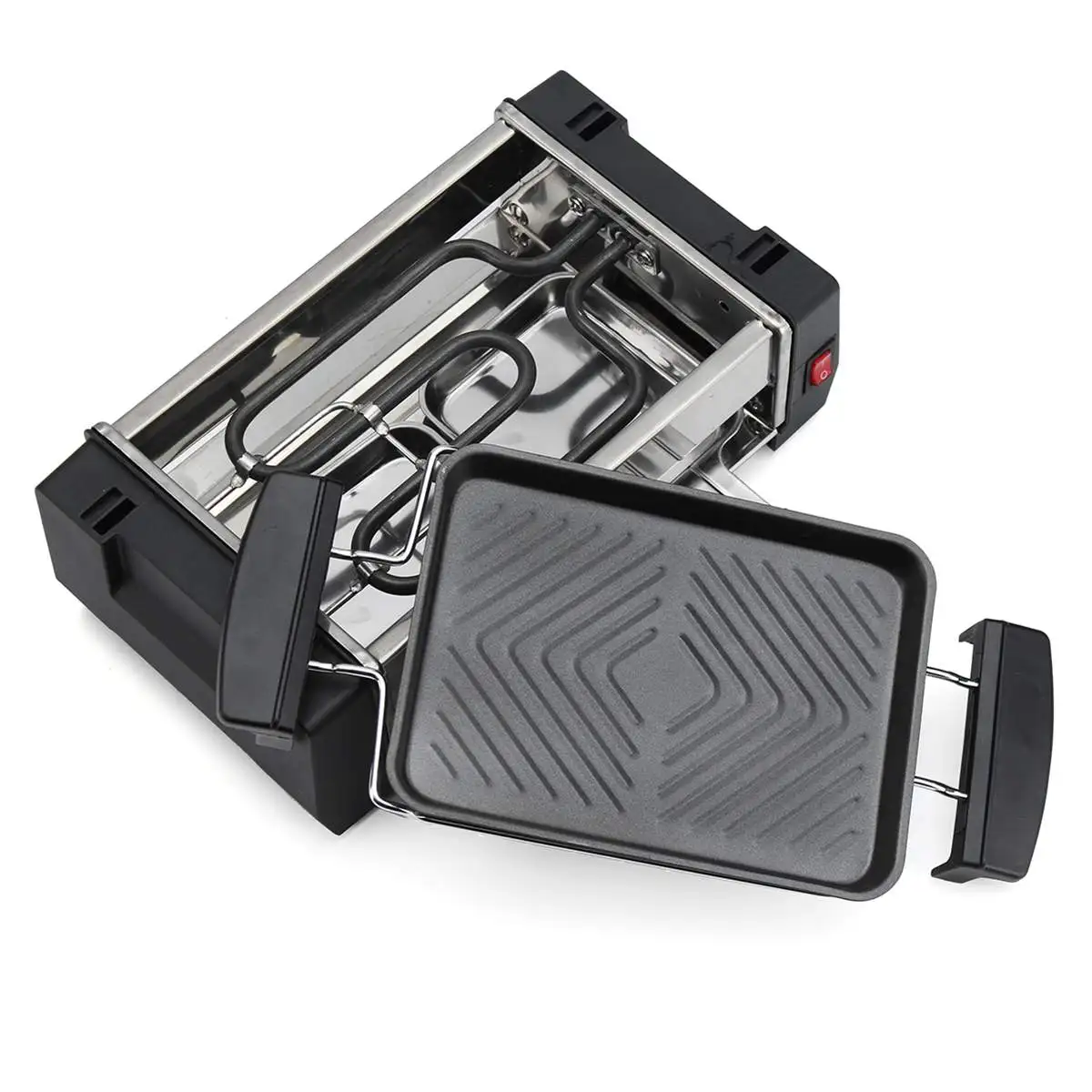 Электрический антипригарный гриль для барбекю 1000 Вт кухонная машина сковорода