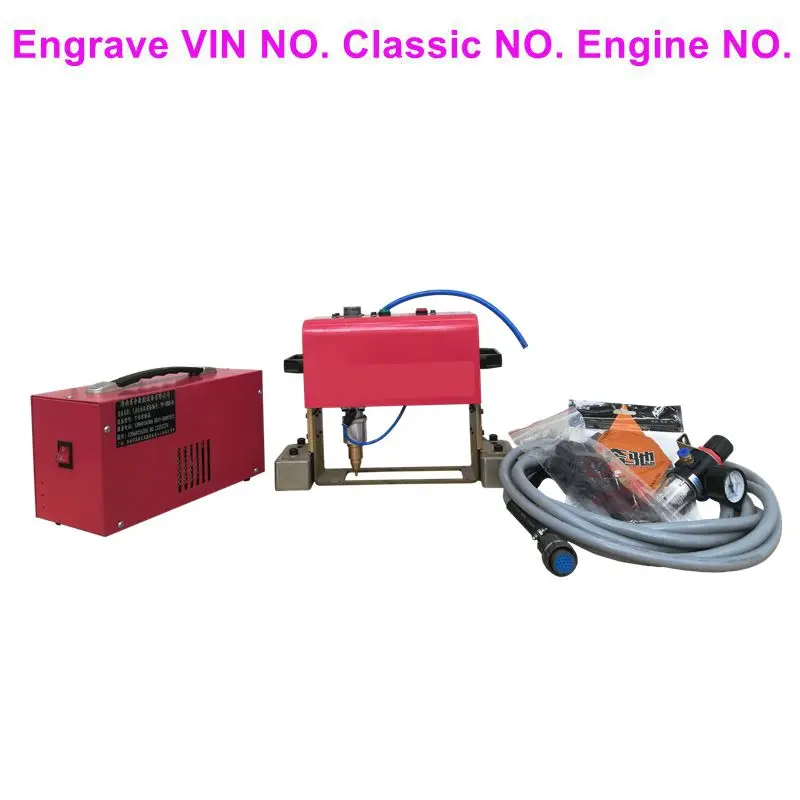 Wholesale Light Weight portable Pneumatic Dot Peen Vin Number Marking Machine automobil chassis number machine 14040
