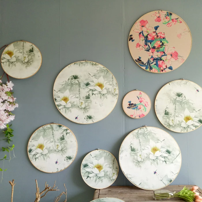 

Wall Decor Creative handmade wall hanging decoration props Japanese style Lotus flower
