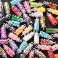 mixed 48 bottlesset beads sequins glitter assorted resin art supplies 24 pcs large gram new jewelry findings resin jewelry diy