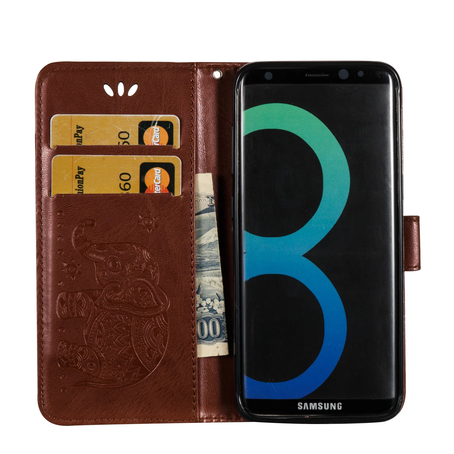 Флип кейс для Samsung Galaxy S8 S 8 кожаный чехол телефона чехлы SM G950FD G950F